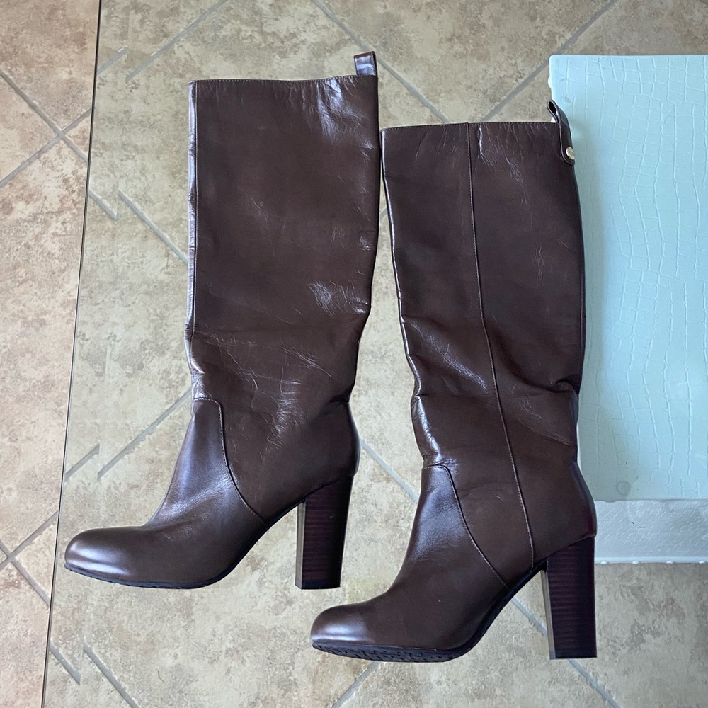 Elaine Turner Brown Leather Boots Size 7